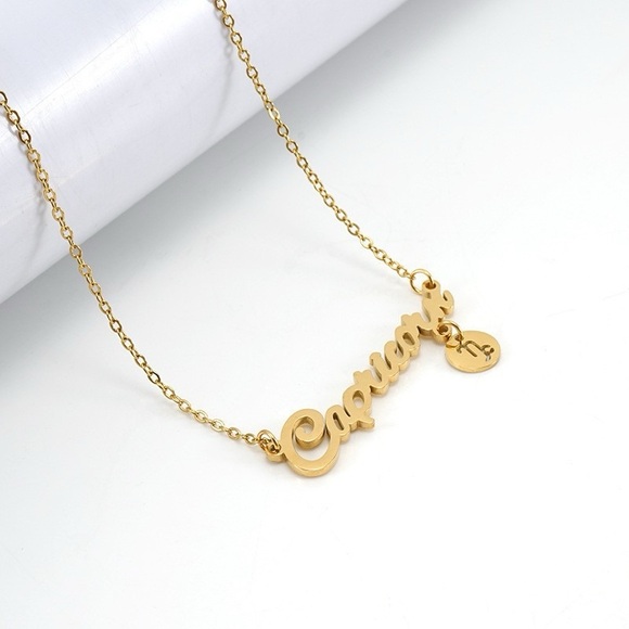 18K Gold Plated Zodiac Signs Horoscope Necklace*Astrology Star Signs*ZX - Picture 10 of 14